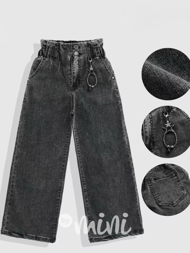 Lounge volné džíny s řetízkem