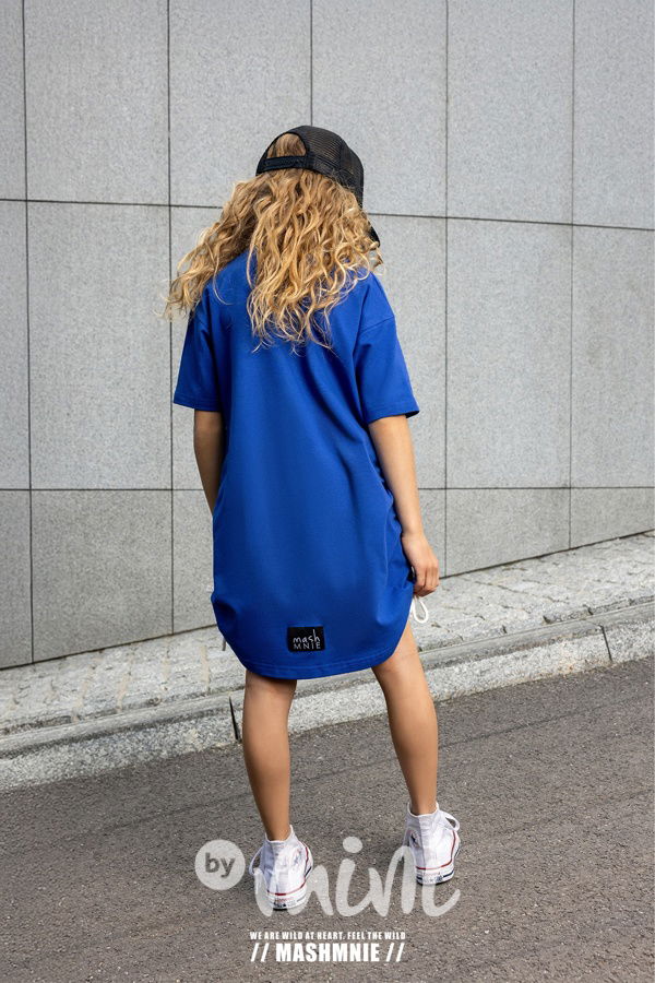 Mash Mnie streetwear šaty modré