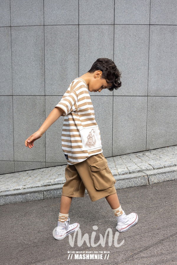 Mash Mnie long cargo shorts beige