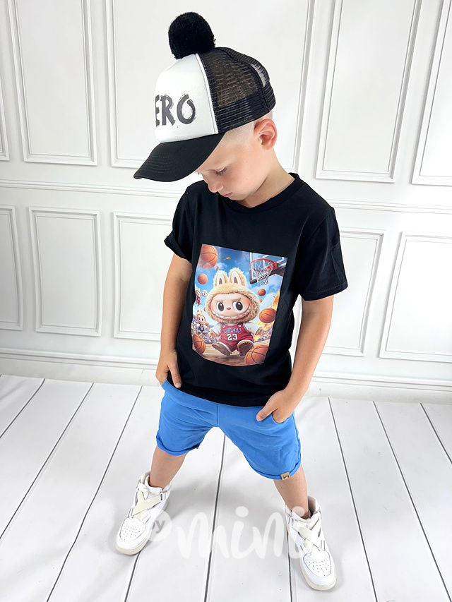 Labubu Baseball triko černé