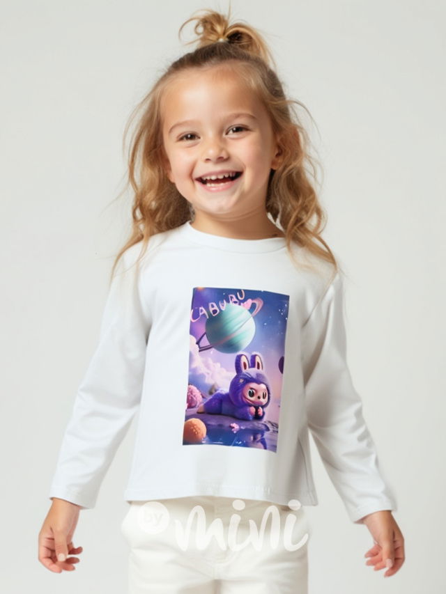 Labubu longsleeve triko UNIVERSE bílé