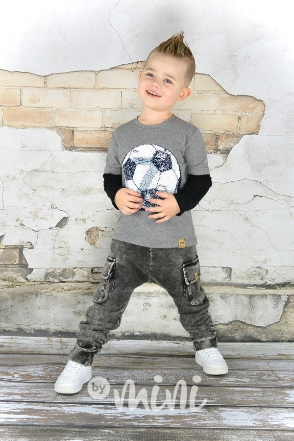 Black jeans tepláčky kapsáče