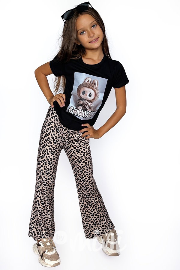 Soft velur zvonáče leopard