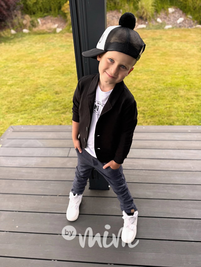 Elegant kalhoty blue melange