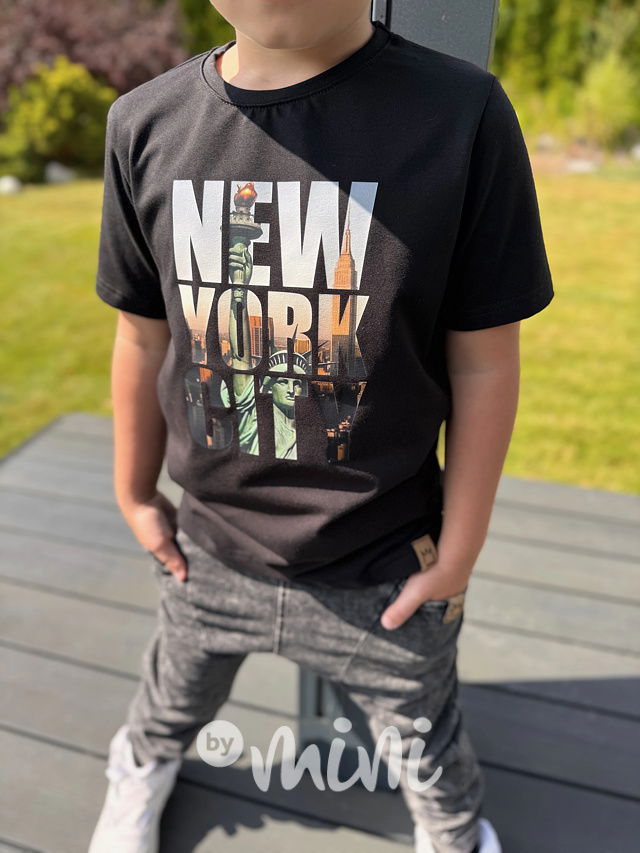 NEW YORK triko černé