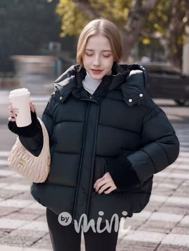 Zimní oversize bunda černá