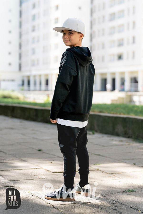 All for kids černé tepláky s prošitím