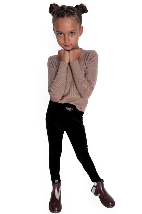 Stretch svetřík coffee