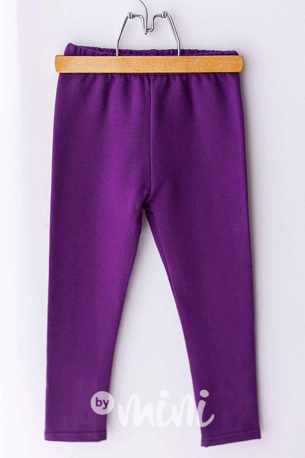 Lily Grey french terry legíny purple