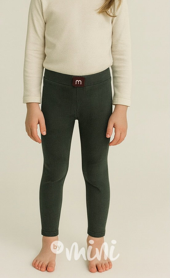 Teplé legíny MIA olive noir
