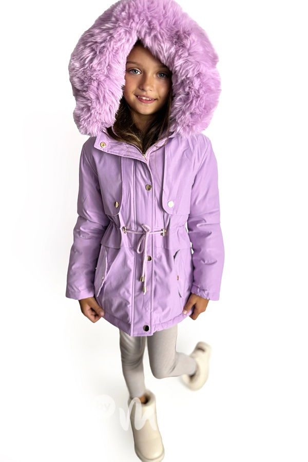 Zimní parka s kožíškem LILA