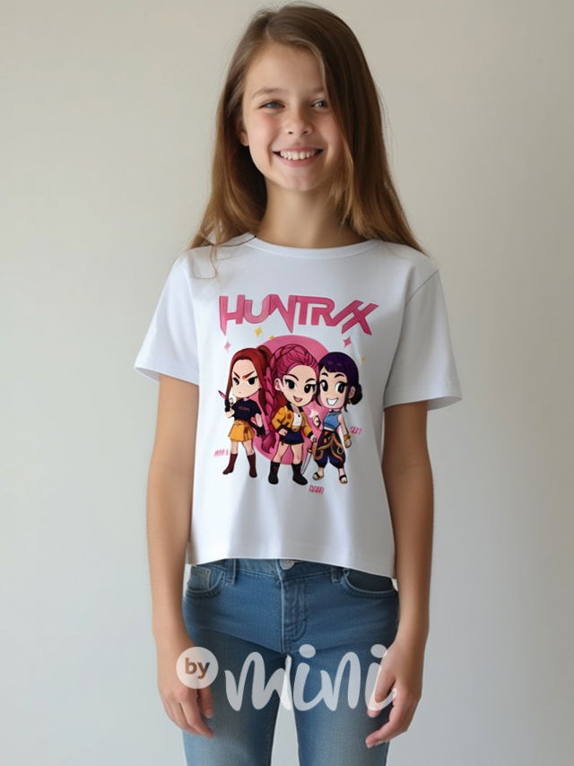 Huntrix triko bílé
