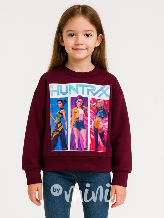 Huntrix mikina bordo