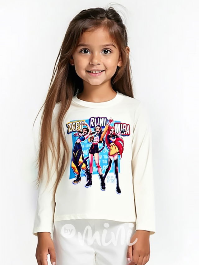 Demon Hunters blůzka GIRLS krémová