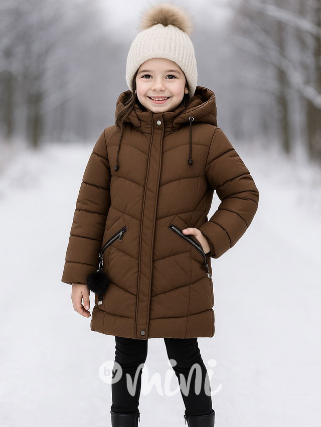 Zimní kabát Lily chocolate