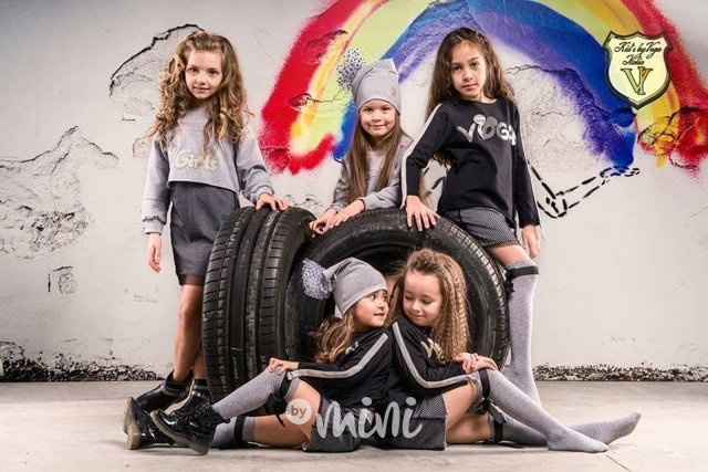 Nadkolenky s mašlí - šedé