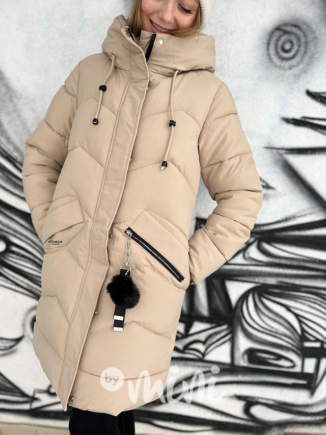 Zimní kabát Lily béžový