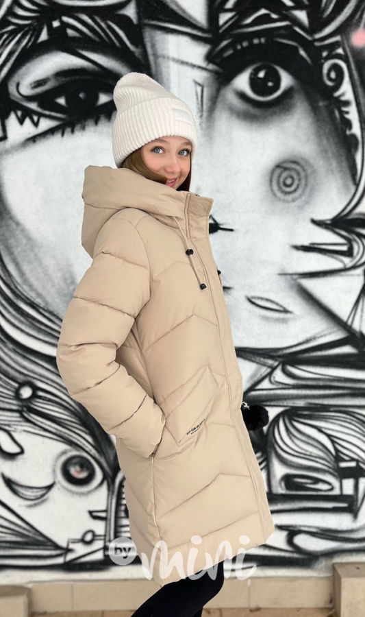 Zimní kabát Lily béžový