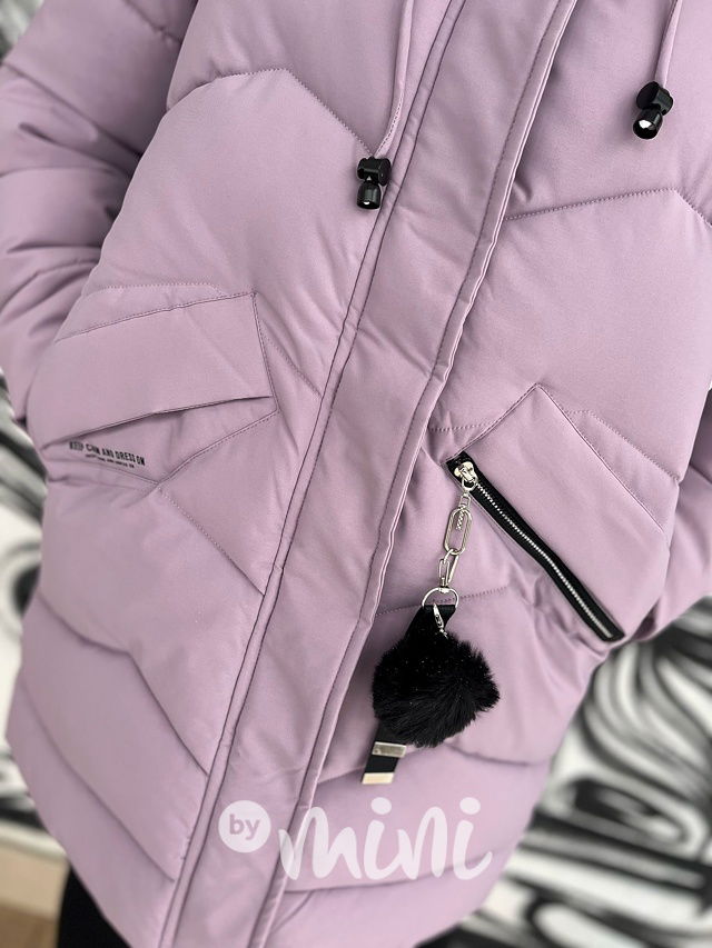 Zimní kabát Lily fialový