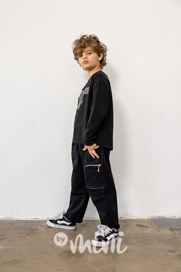 Mash Mnie longsleeve triko wolf černé