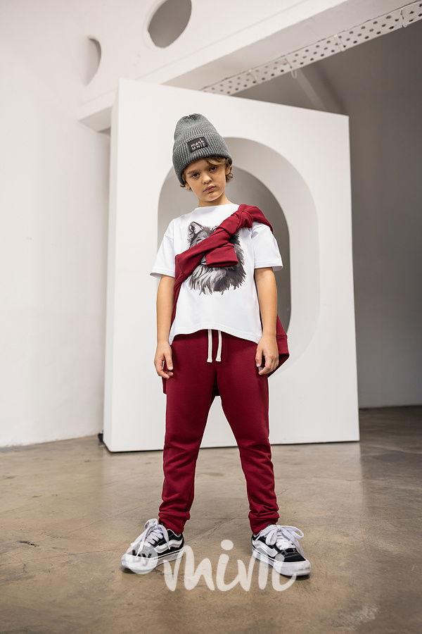 Mash Mnie triko wolf bílé