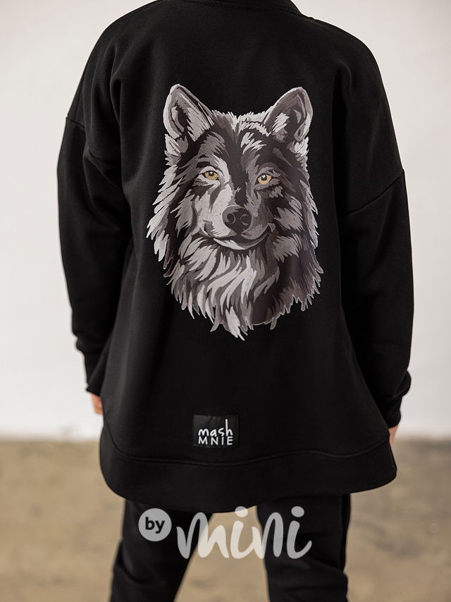 Mash Mnie černá mikina WOLF