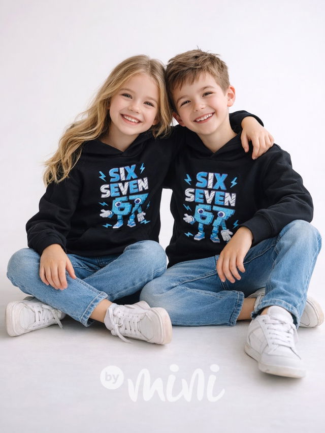 Six Seven mikina černá