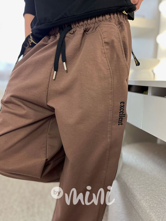 Relax Excellent lounge tepláky hnědé