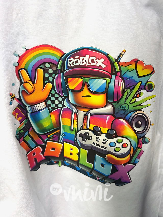 Roblox triko bílé