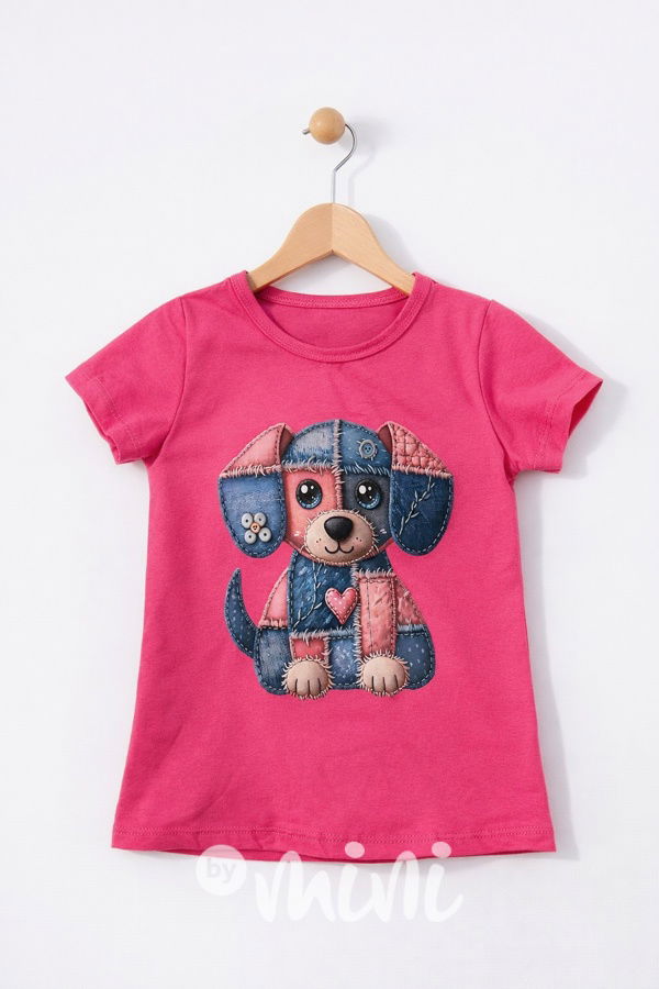 Pejsek triko růžové