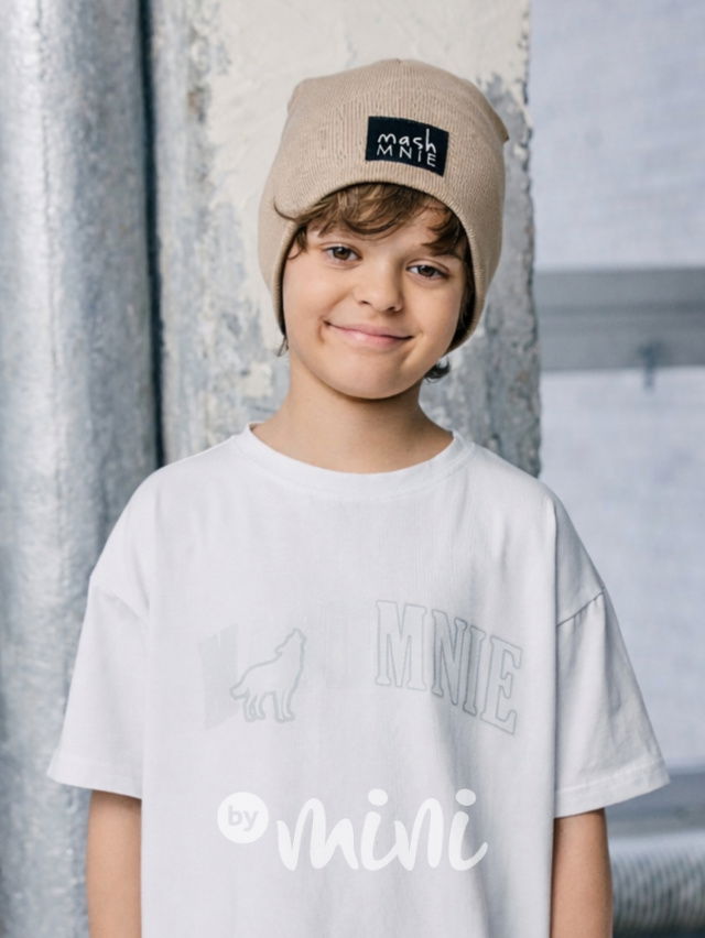 MASH MNIE žebrovaná čepice beige