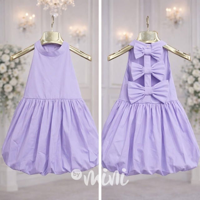 Lila Bella mašličkové šaty