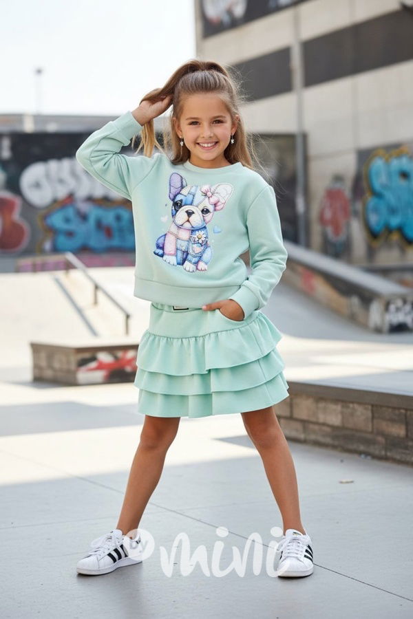 Mint mikina buldoček