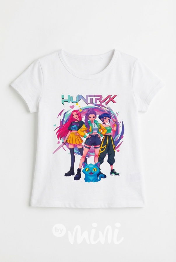 Huntrix triko bílé