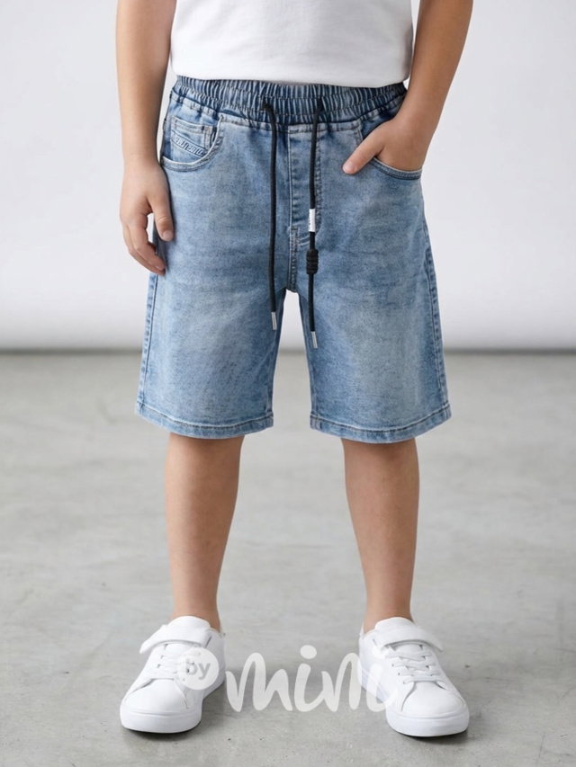 Soft denim kraťasy blue