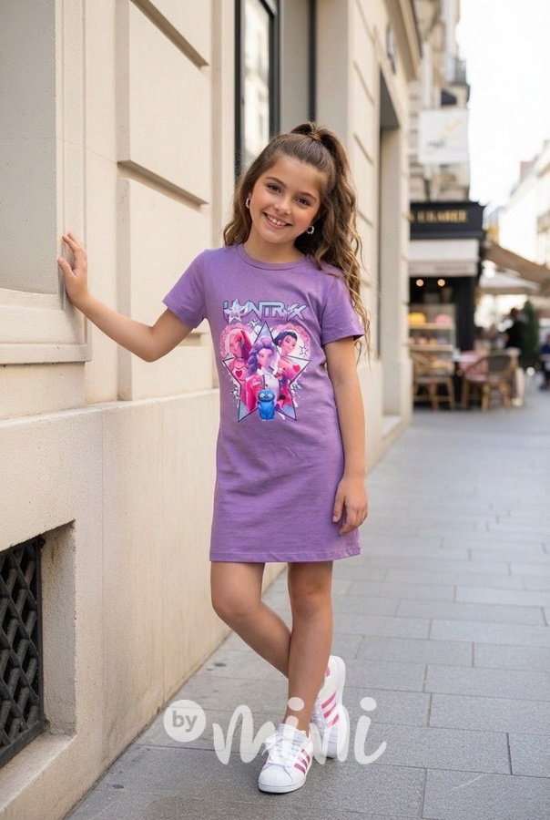 Huntrix letní šaty lila