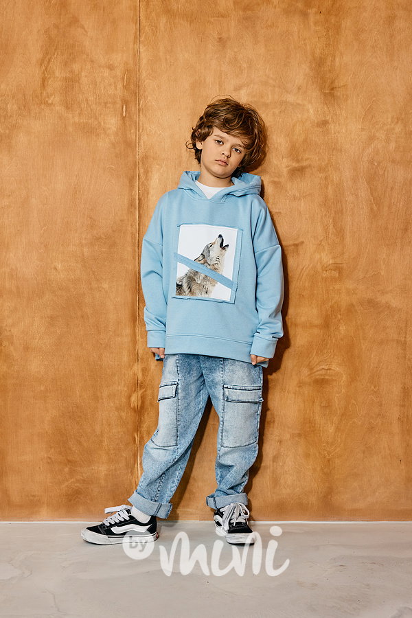 Mash Mnie cargo soft jeansy blue