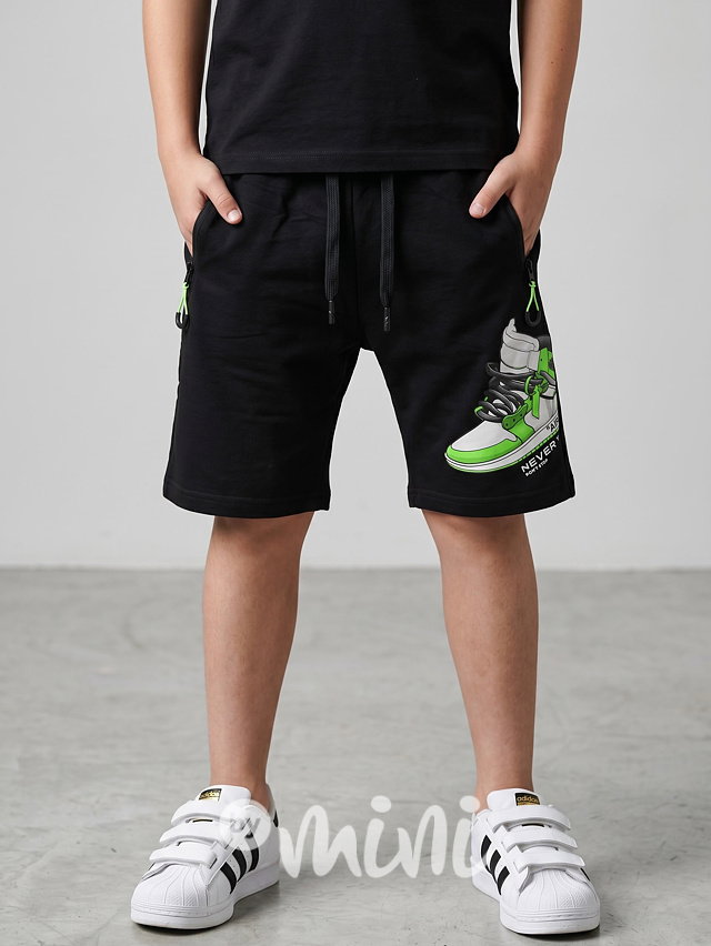 Bavlněné kraťasy Sneakers černé