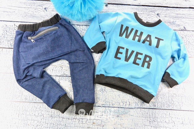 What ever jeans blue set