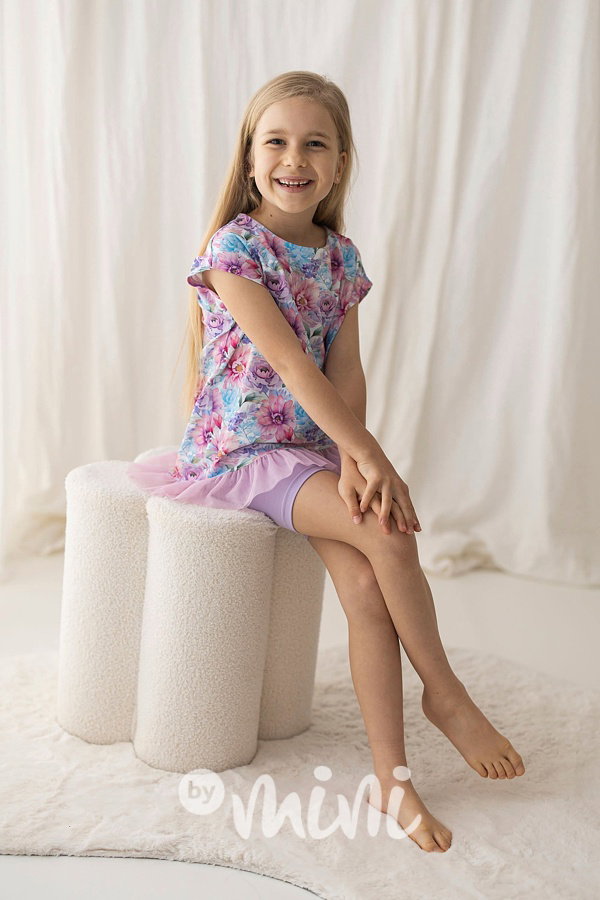 Lily Grey tunika s tylem flowers