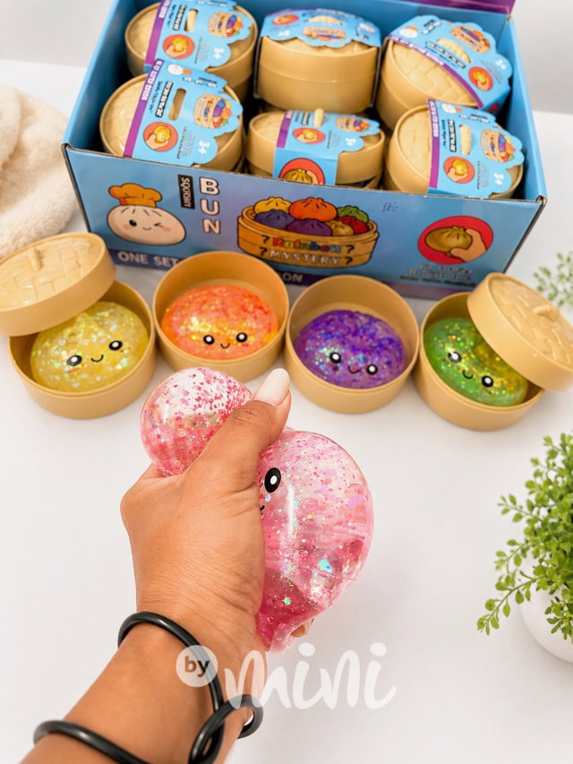 Squishy dumpling memory foam GLITTER