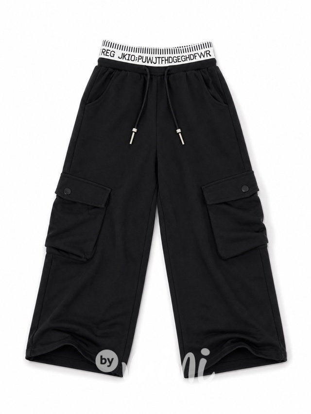 Cargo lounge široké tepláky black
