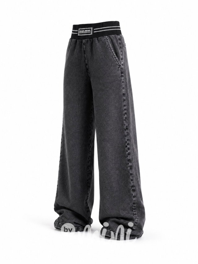 MIA STREET soft denim široké kalhoty