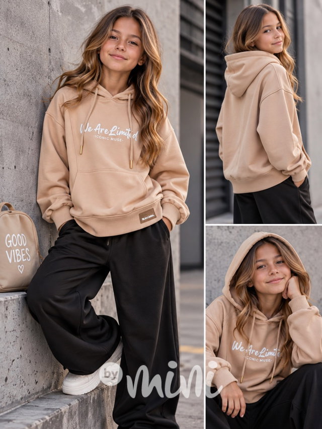 Limited mikina béžová