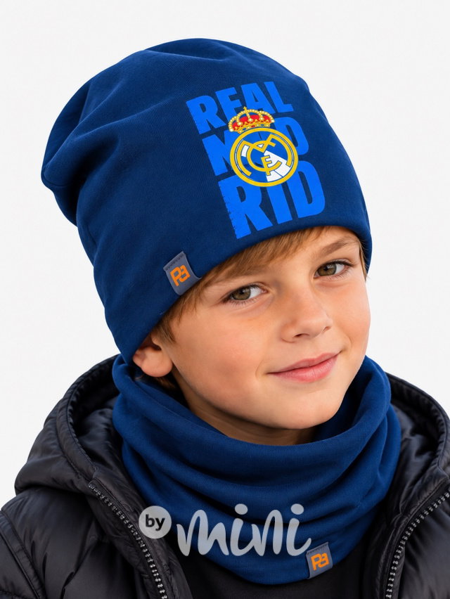 Čepice s nákrčníkem Real Madrid modrá