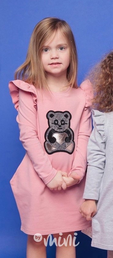 Bear pink tunika s volánky