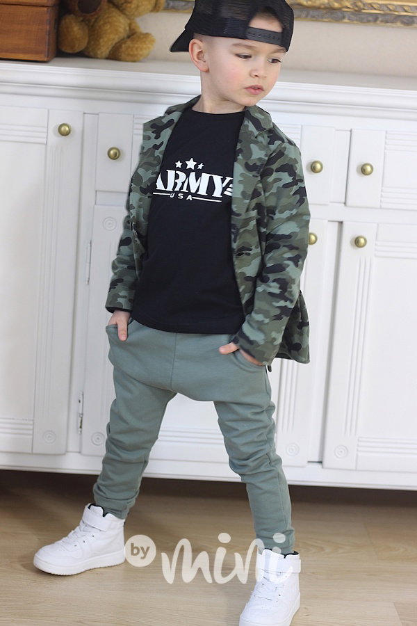 Green basic baggy tepláčky