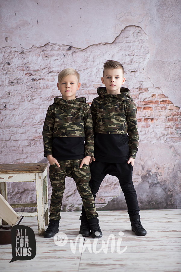 Black/Army mikina