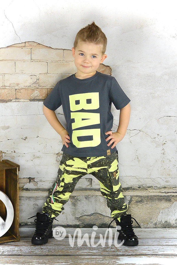 Neon army baggy kapsáče zip