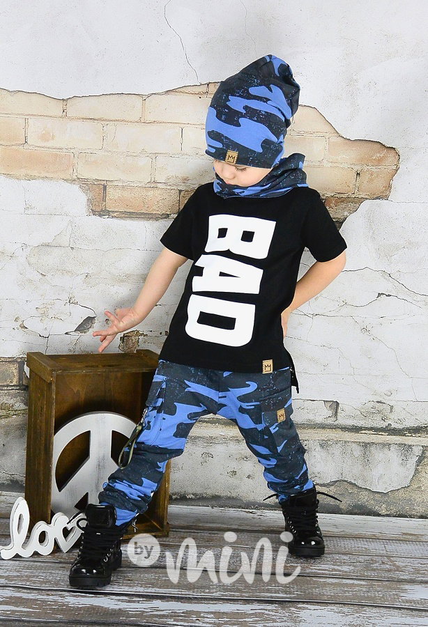 Blue army baggy kapsáče zip